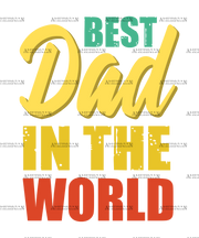 Best Dad In The World-1 DTF Transfer