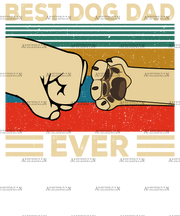 Best Dog Dad Ever DTF Transfer