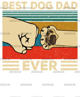 Best Dog Dad Ever DTF Transfer