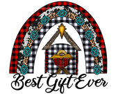 Best Gift Ever Rainbow DTF Transfer