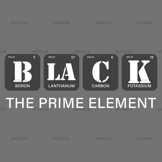 Black The Prime Element-3 DTF Transfer