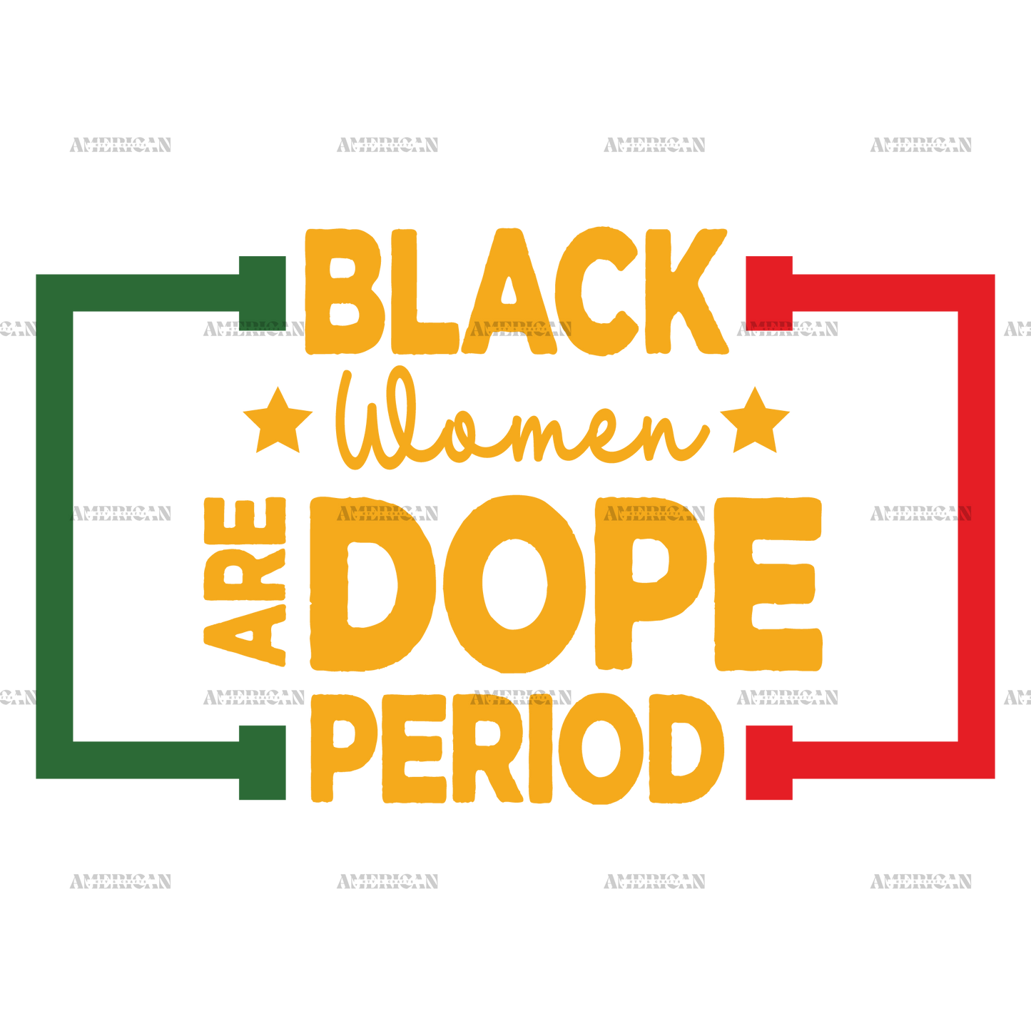 Black Women Are Dope Period DTF Transfer