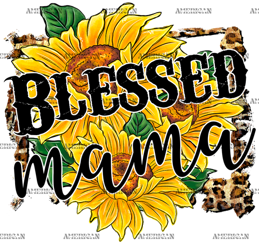 Blessed Mama Sunflower DTF Transfer