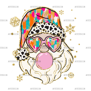 Bubble Santa-4 DTF Transfer