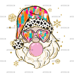 Bubble Santa-4 DTF Transfer