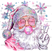 Bubble Santa-5 DTF Transfer