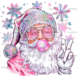 Bubble Santa-5 DTF Transfer