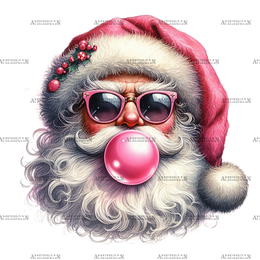 Bubble Santa-1 DTF Transfer