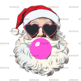 Bubble Santa-2 DTF Transfer