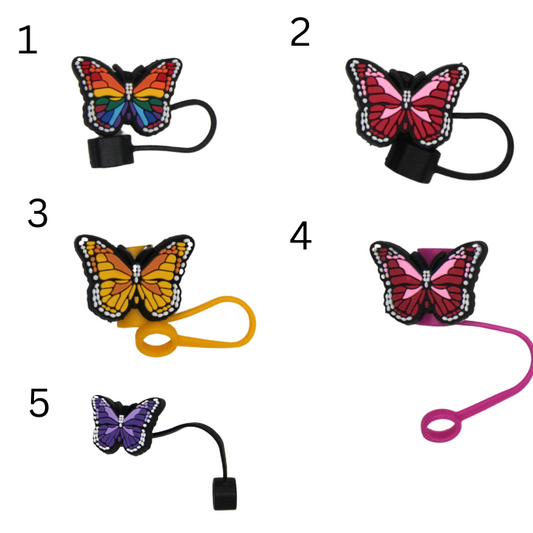 Butterfly Straw Toppers