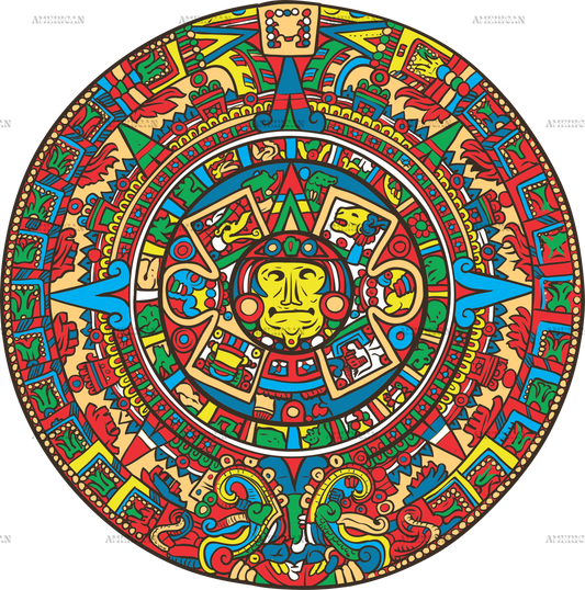 Calendario Maya Colors Dtf Transfer