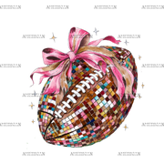 Cancer Footbll Bow DTF Transfer