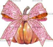 Cancer Pumpkin Bow-2 DTF Transfer