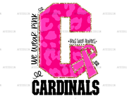 Cardinals Breast Cancer Awareness DTF Transfer