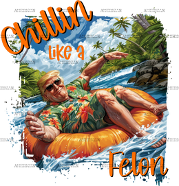 Chillin Like A Fellon DTF Transfer