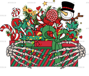 Christmas Basket DTF Transfer