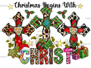 Christmas Begin With Christ-2 DTF Transfer