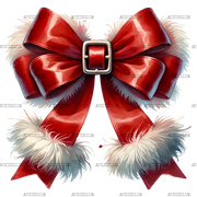 Christmas Bow-1 DTF Transfer