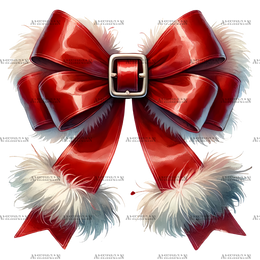 Christmas Bow-1 DTF Transfer