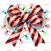 Christmas Bow-2 DTF Transfer