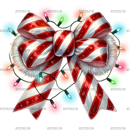 Christmas Bow-2 DTF Transfer