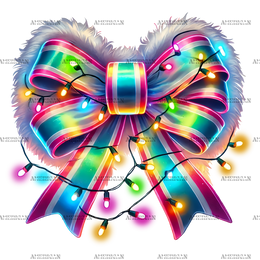 Christmas Bow-3 DTF Transfer
