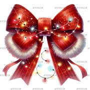 Christmas Bow-5 DTF Transfer