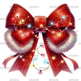 Christmas Bow-5 DTF Transfer