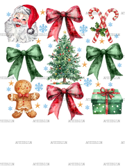 Christmas Bows-1 DTF Transfer