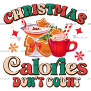 Christmas Calories Don't Count-1 DTF Transfer