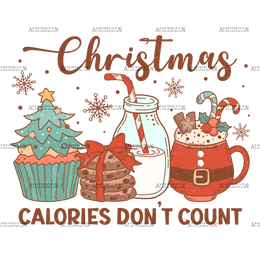 Christmas Calories Don't Count-3 DTF Transfer