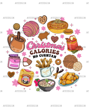 Christmas Calories No Cuentan-2 DTF Transfer