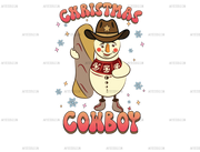 Christmas Cowboy DTF Transfer