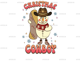 Christmas Cowboy DTF Transfer