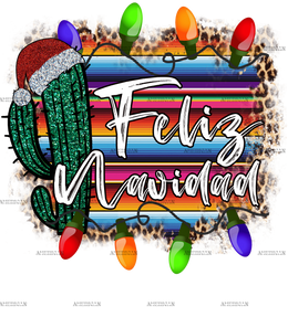Christmas Feliz Navidad DTF Transfer