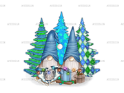 Christmas Gnomes Skate Shoes DTF Transfer