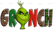 Christmas Grinch DTF Transfer