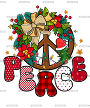 Christmas Peace-2 DTF Transfer