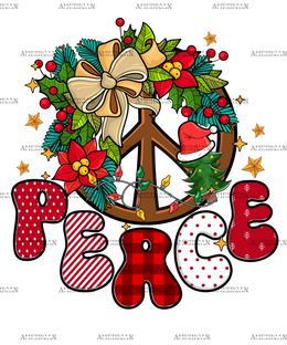 Christmas Peace-2 DTF Transfer