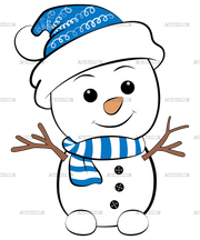 Christmas Snowman DTF Transfer