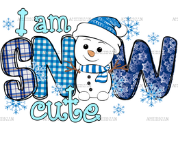 Christmas Snowman Iam Snow Cute DTF Transfer