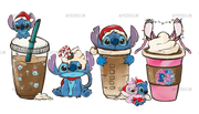 Christmas Stitch Coffee DTF Transfer