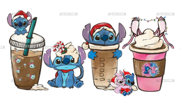Christmas Stitch Coffee DTF Transfer