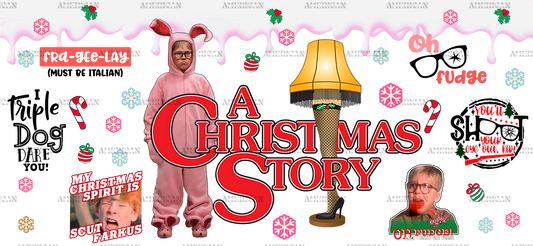 Christmas Story Fudge UV DTF Transfer