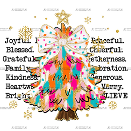 Christmas Tree-8 DTF Transfer
