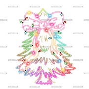 Christmas Tree-9 DTF Transfer