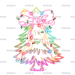 Christmas Tree-9 DTF Transfer