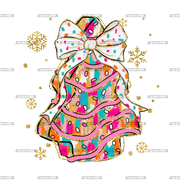 Christmas Tree Cake  DTF Transfer