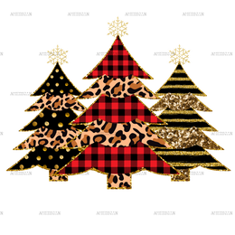 Christmas Trees-4 DTF Transfer