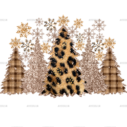 Christmas Trees-5 DTF Transfer